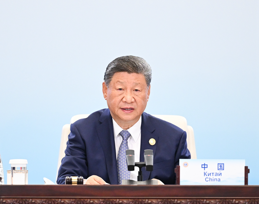 9月1日上午，上海合作组织成员国元首理事会第二十五次会议在天津梅江会展中心举行。中国国家主席习近平主持会议并发表题为《牢记初心使命　开创美好未来》的重要讲话。